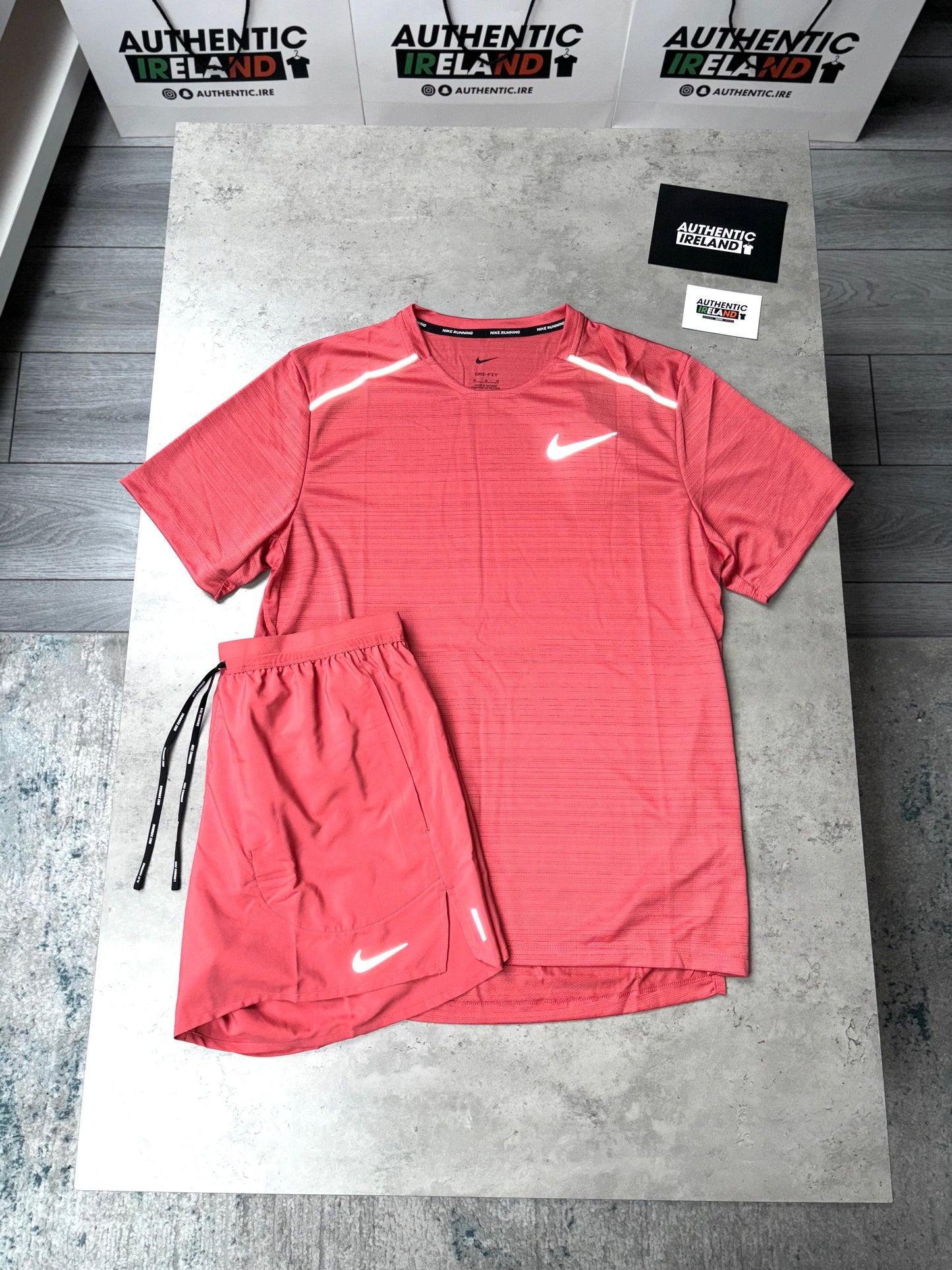 NIKE MILER 1.0 SET - ADOBE RED