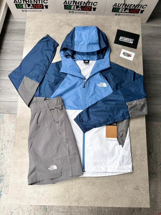 THE NORTH FACE WINDRUNNER SET - BLUE/NAVY/WHITE/GREY