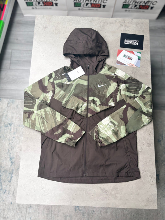 NIKE CAMO WINDRUNNER JACKET - GREEN/BROWN