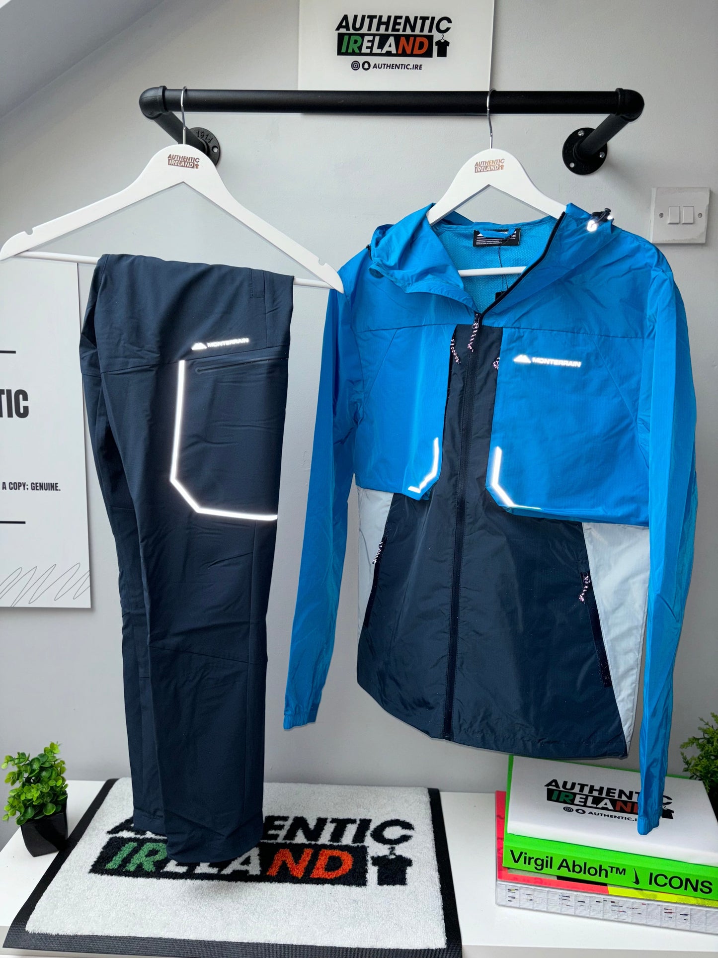 MONTERRAIN WINDRUNNER TRACKSUIT - AQUA/NAVY