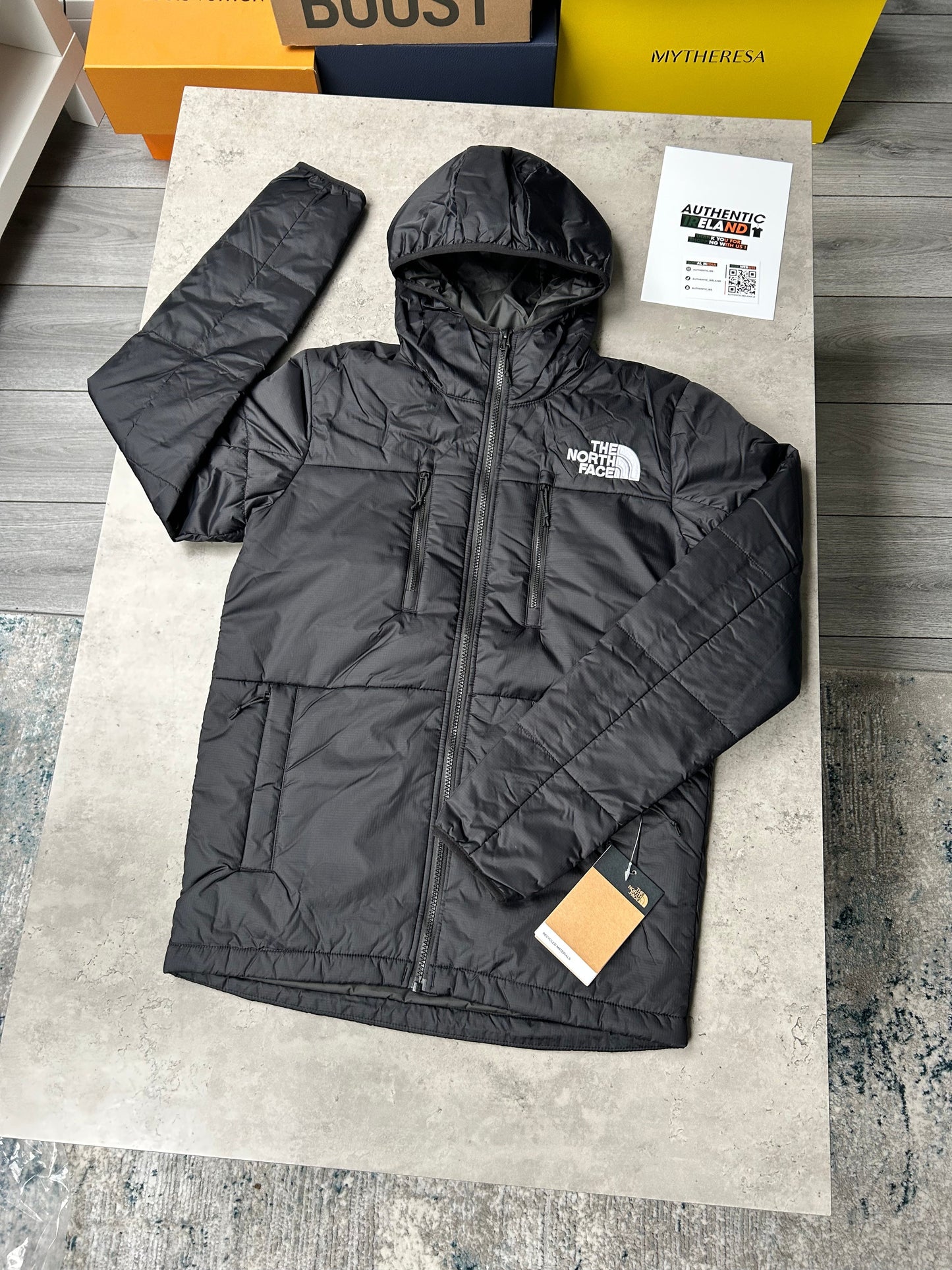 THE NORTH FACE NYLON PUFFER JACKET - BLACK