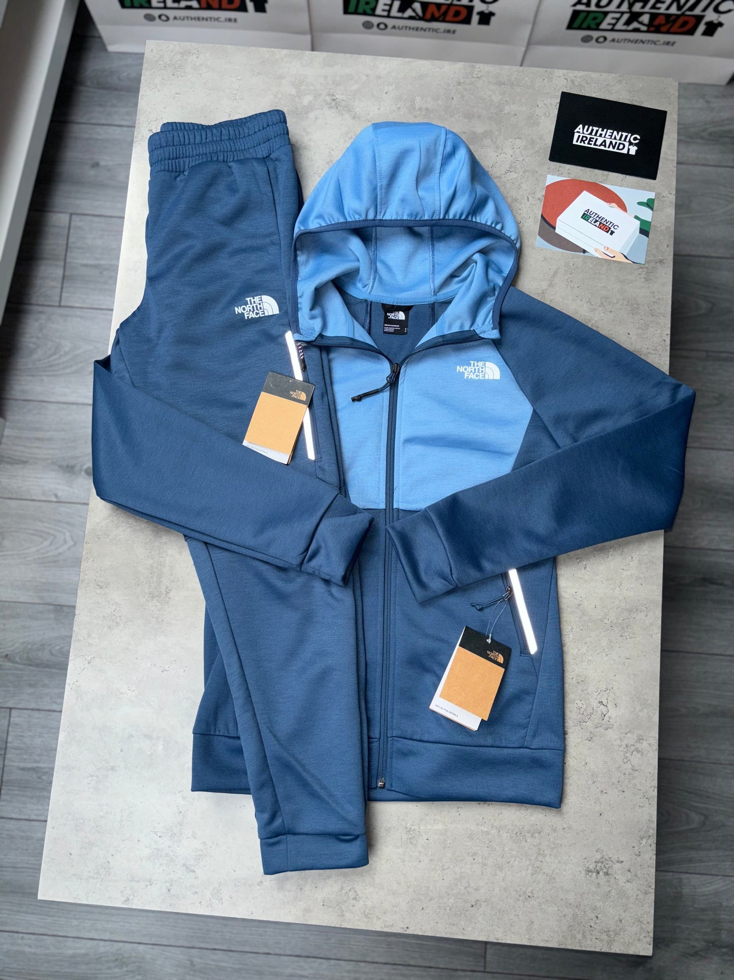 THE NORTH FACE TECH TRACKSUIT - SKY BLUE/NAVY