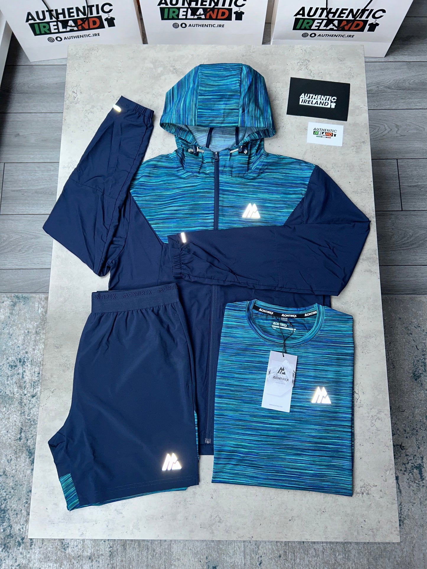 MONTIREX TRAIL 3-PIECE SET - TEAL/NAVY