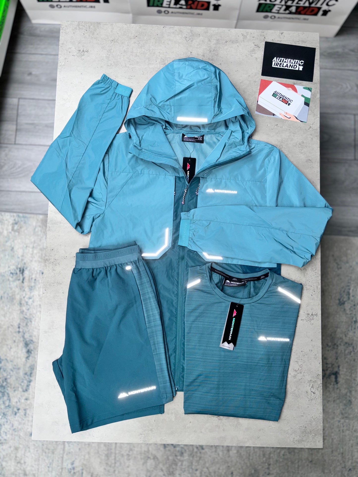 MONTERRAIN 3-PIECE WINDRUNNER SET - TEAL