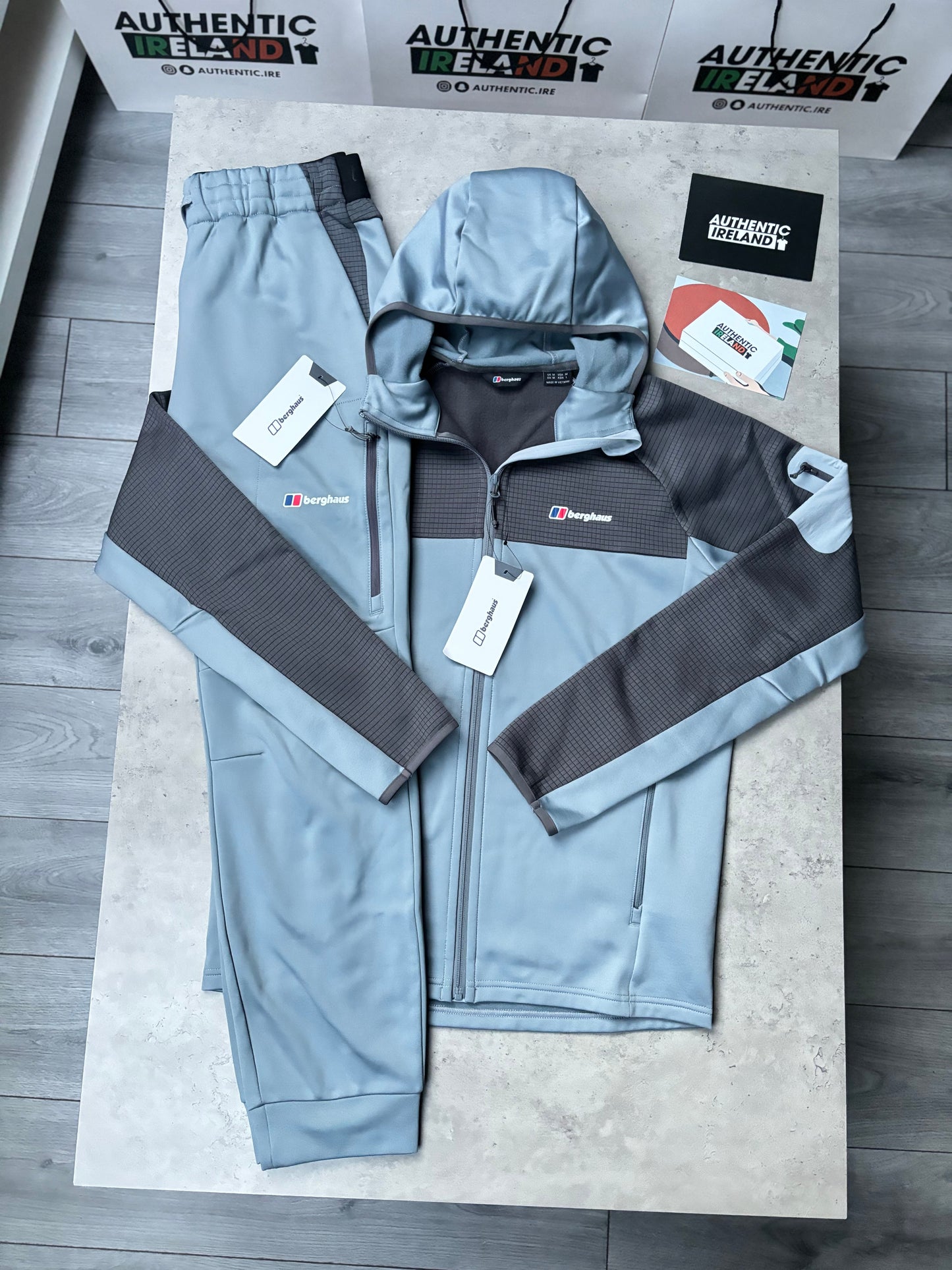 BERGHAUS TECH HYBRID TRACKSUIT - PLATINUM GREY