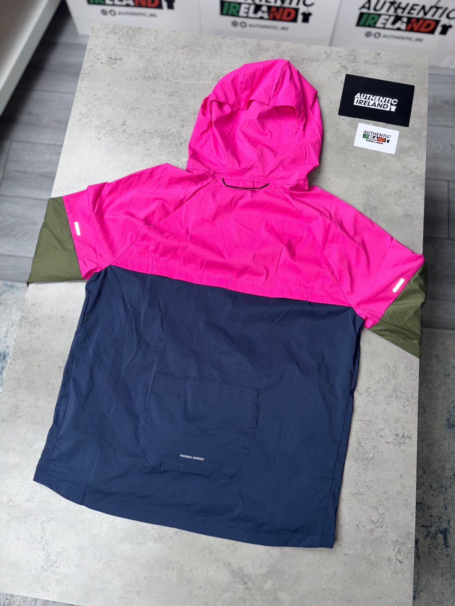 NIKE UV WINDRUNNER JACKET - PINK/NAVY/KHAKI