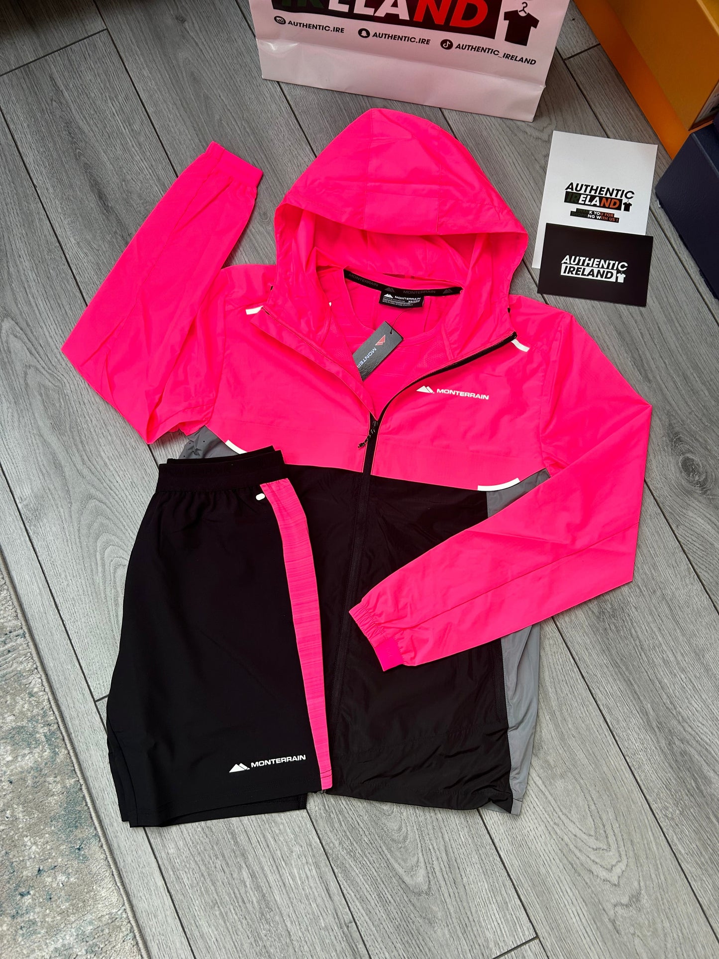 MONTERRAIN WINDRUNNER 3-PIECE SET - PINK/BLACK