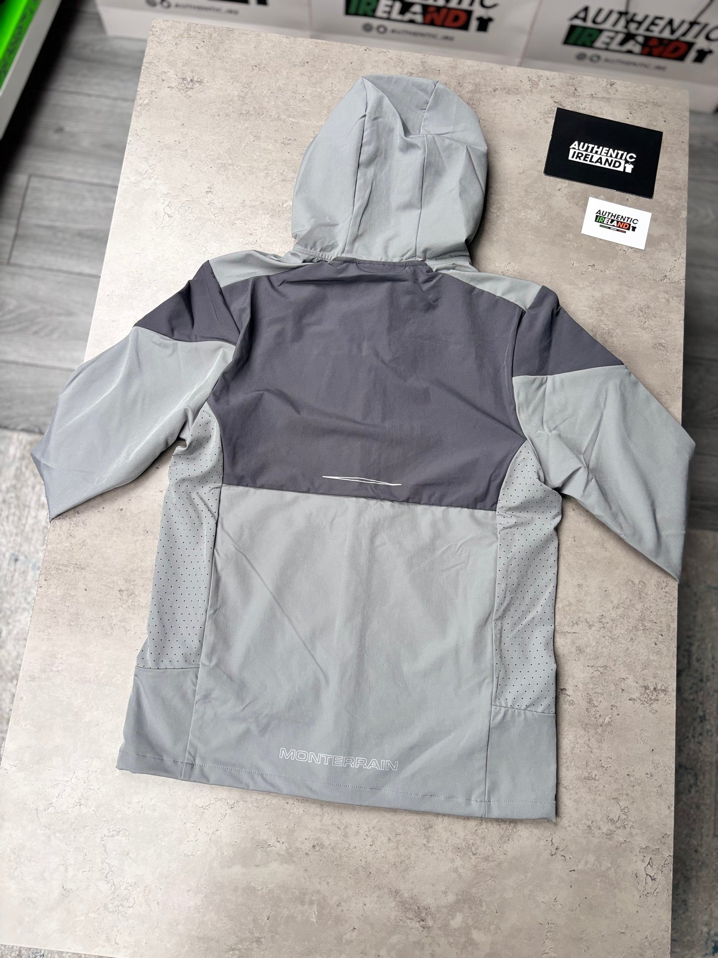 MONTERRAIN WOVEN TRACKSUIT - GREY/SLATE/VOLT