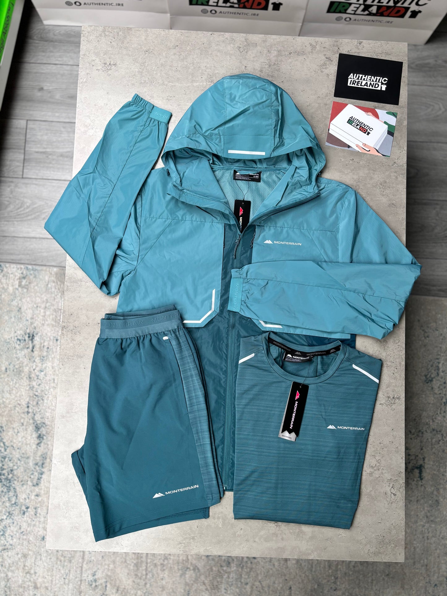 MONTERRAIN 3-PIECE WINDRUNNER SET - TEAL