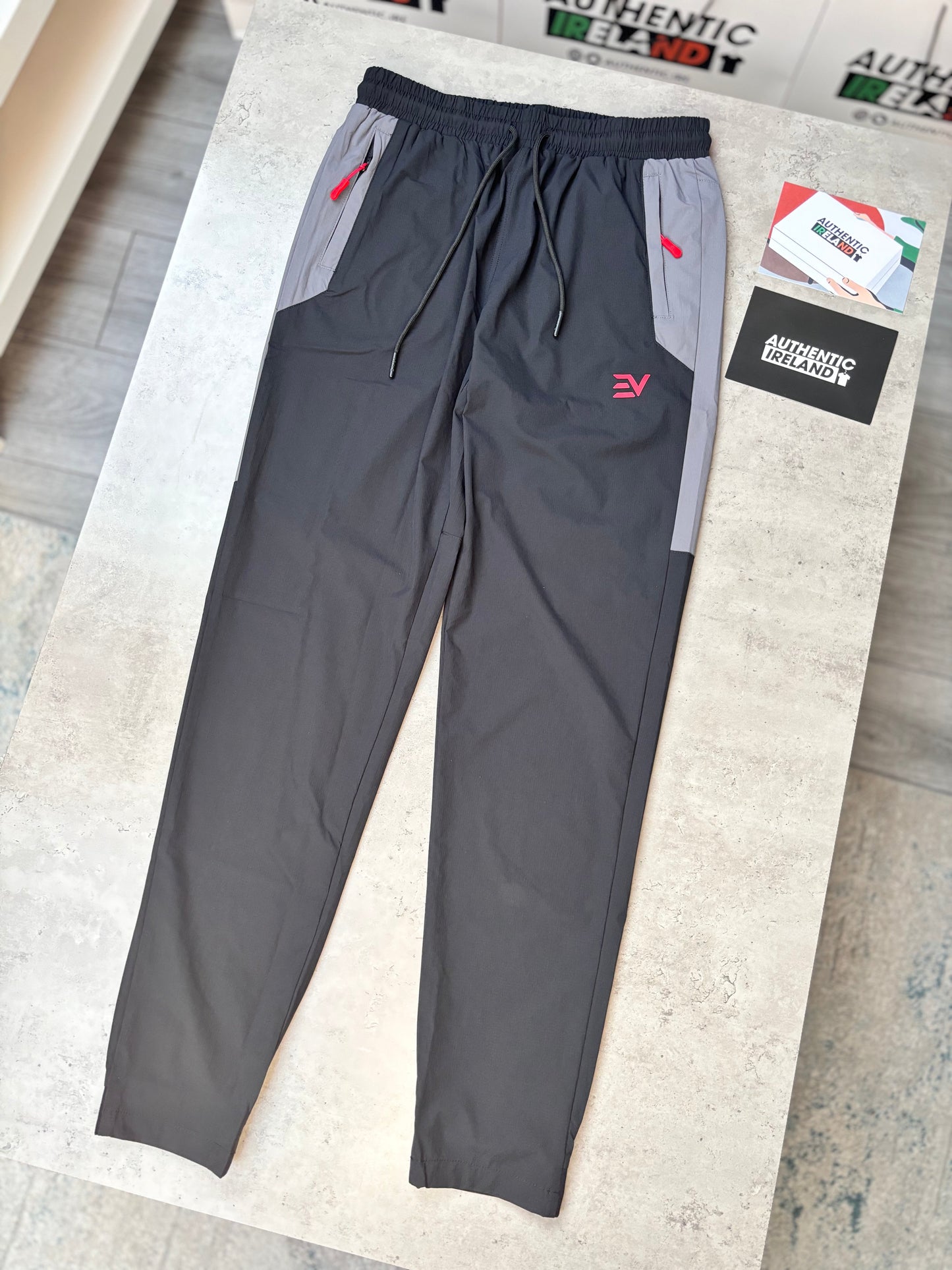 ENVI ECLIPSE ZIP TRACKSUIT - BLACK/GREY/RED