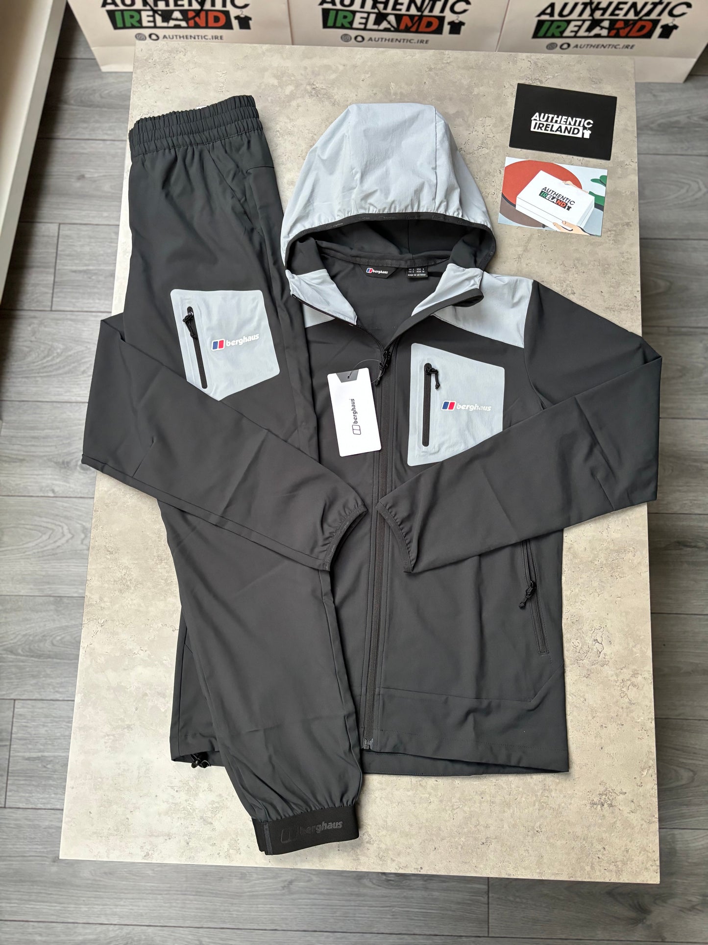 BERGHAUS FRONTIER TRACKSUIT - BLACK/PLATINUM GREY