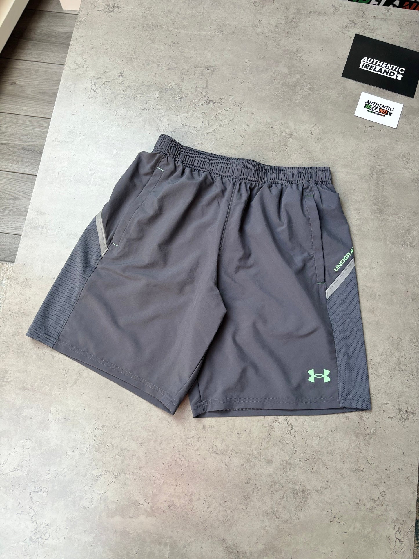 UNDER ARMOUR TECH 3-PIECE SET - GREY/GREEN