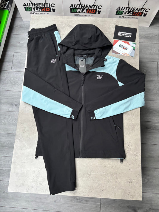 ENVI SOLAR TRACKSUIT - BLACK/AQUA BLUE