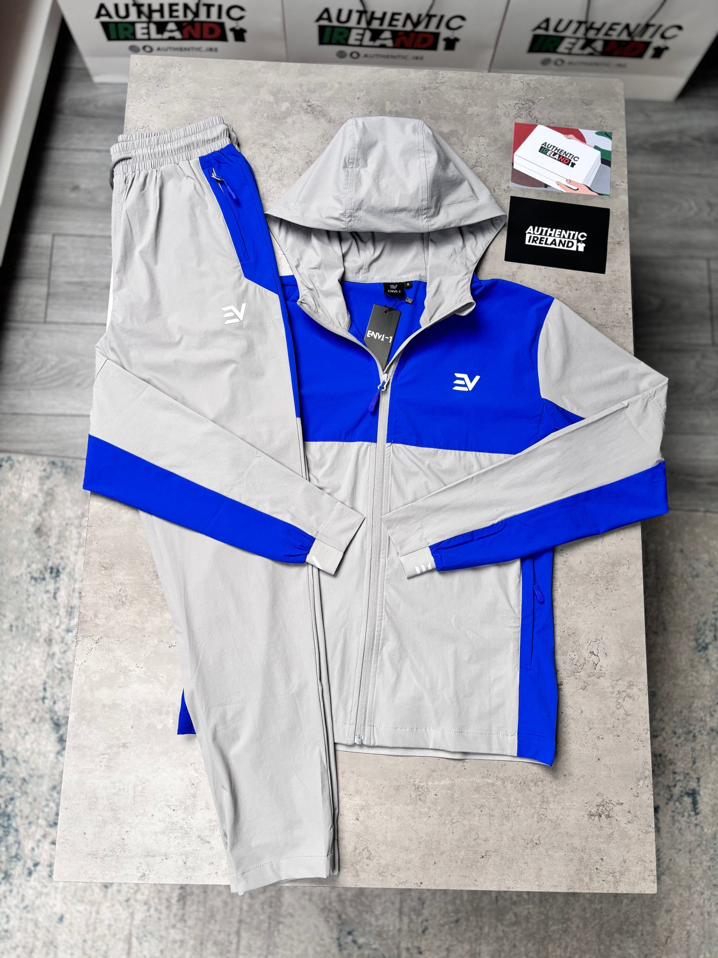 ENVI ECLIPSE ZIP TRACKSUIT - GREY/BLUE