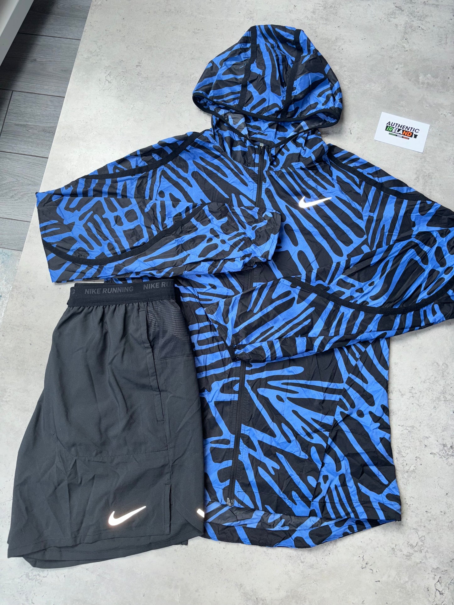 NIKE PALM WINDRUNNER SET - BLUE/BLACK