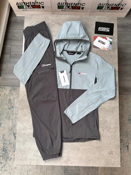 BERGHAUS TWO-TONE WOVEN TRACKSUIT - GREY