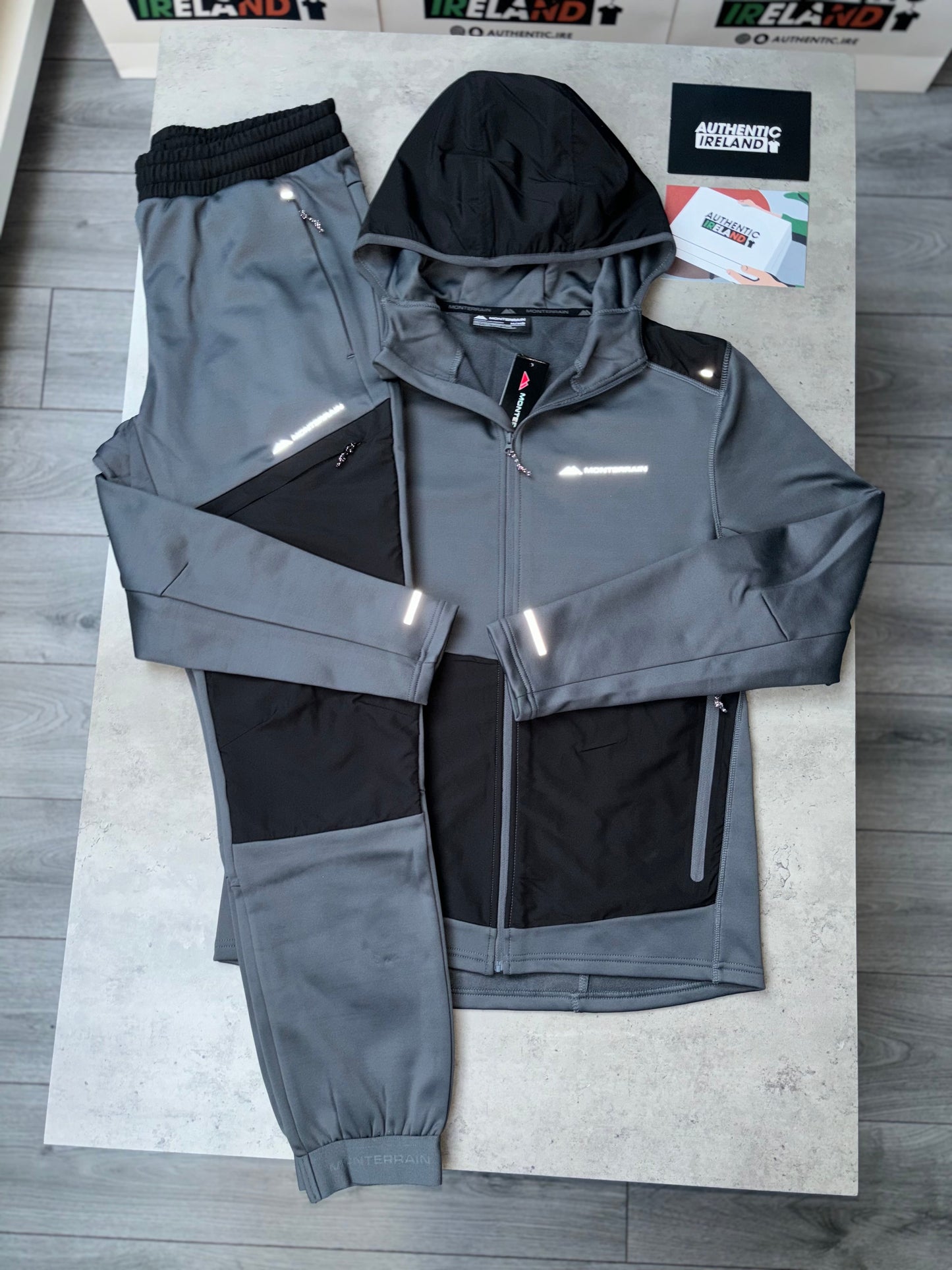 MONTERRAIN AVALANCHE TRACKSUIT - GREY/BLACK