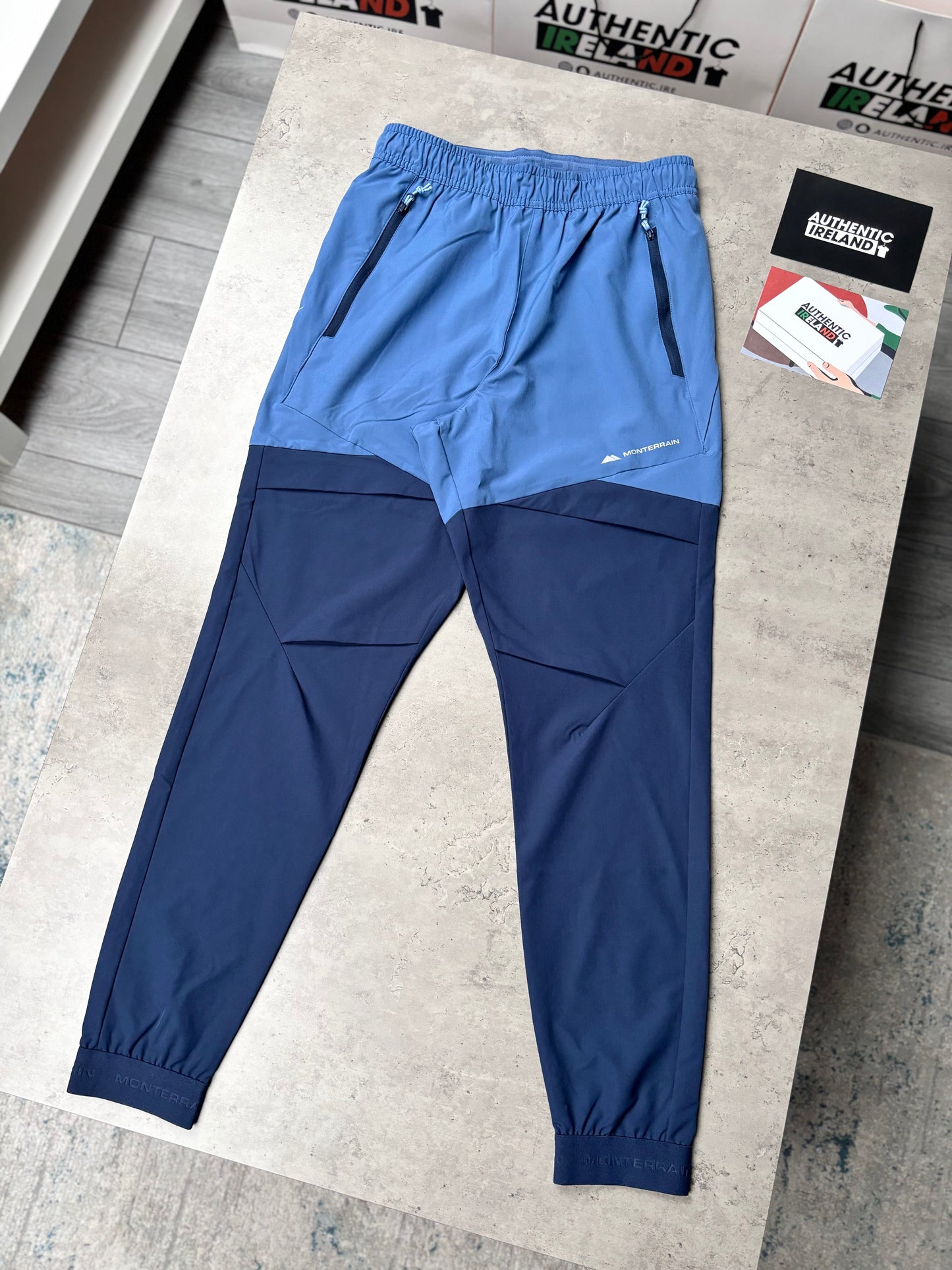 MONTERRAIN WOVEN ZIP TRACKSUIT - BLUE