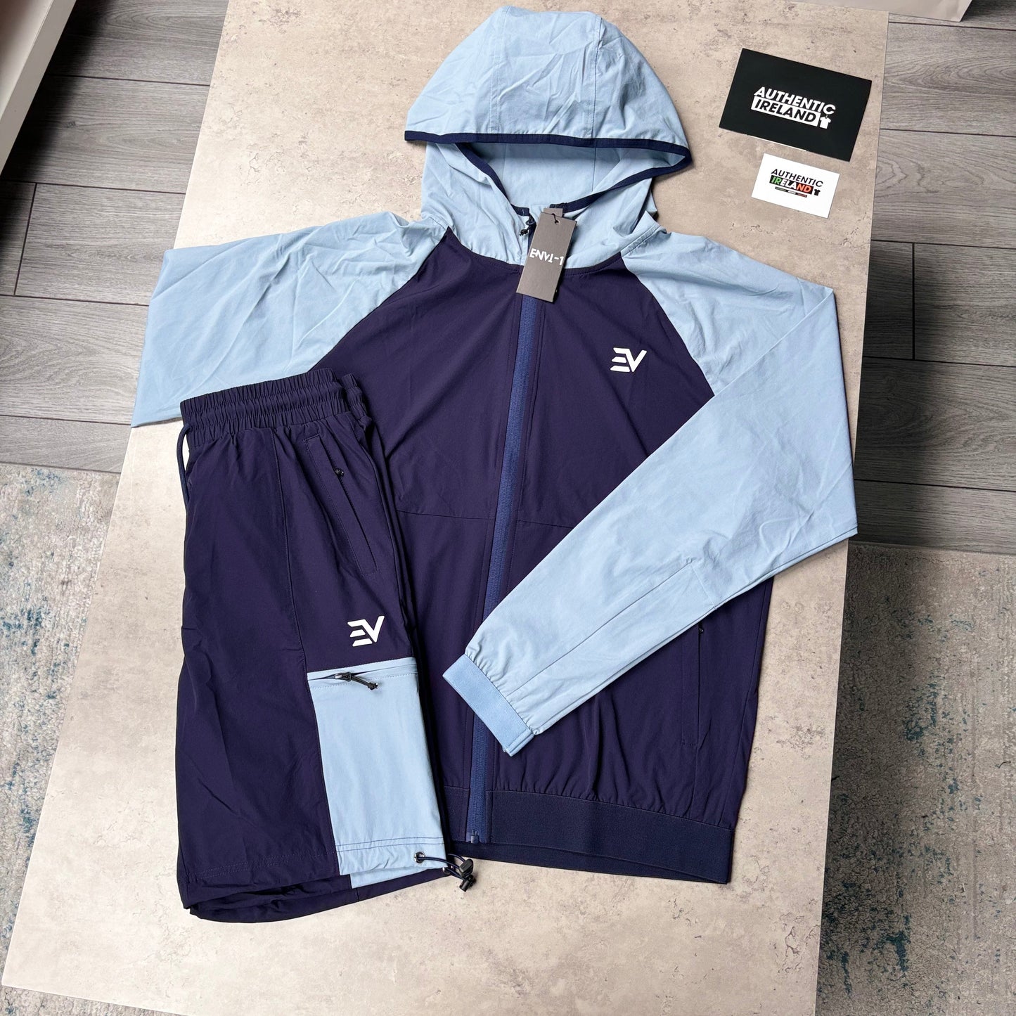 ENVI WINDRUNNER SET - NAVY/BABY BLUE