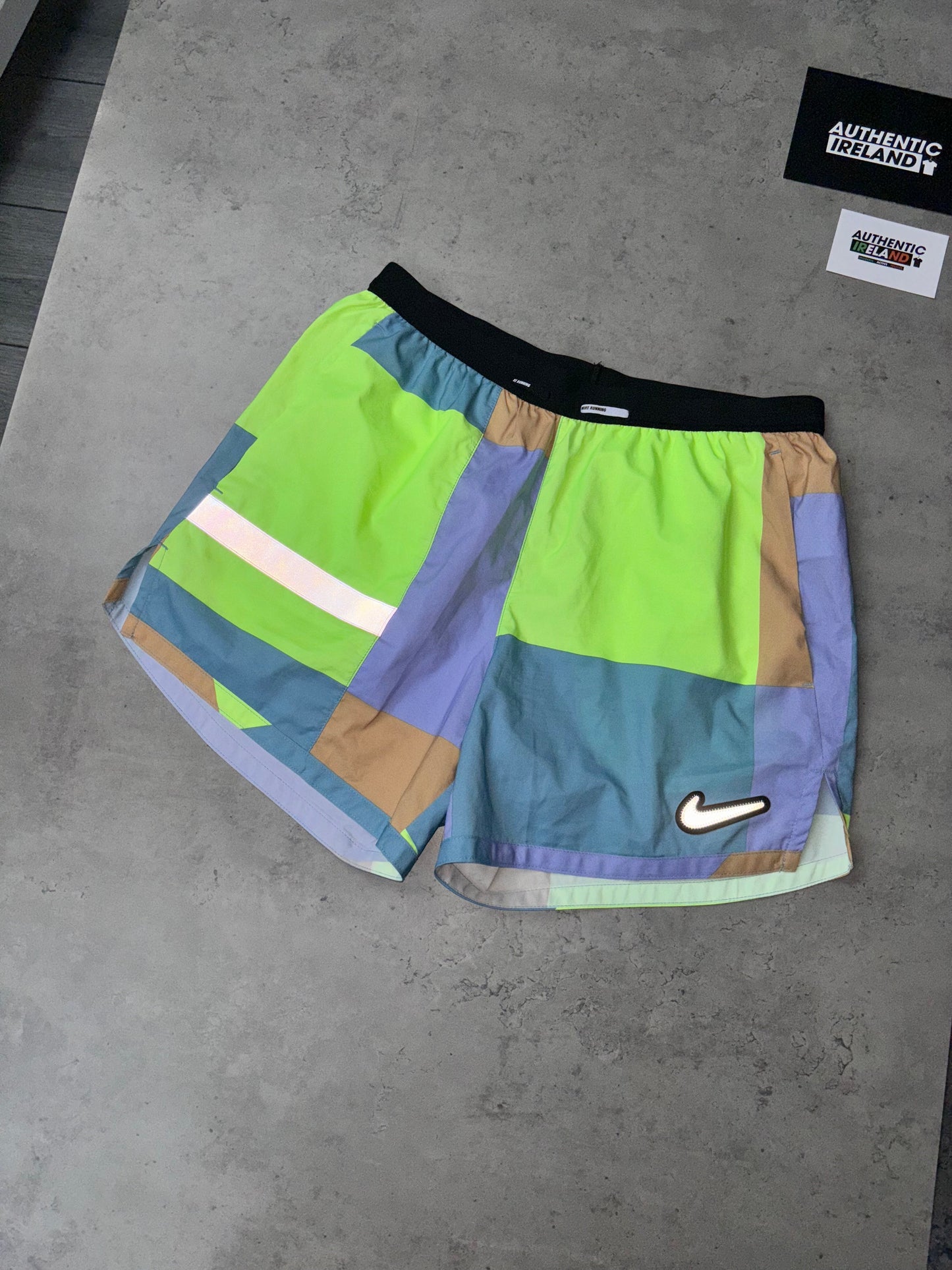 NIKE PATCHWORK JACKET SET - MULTI/VOLT