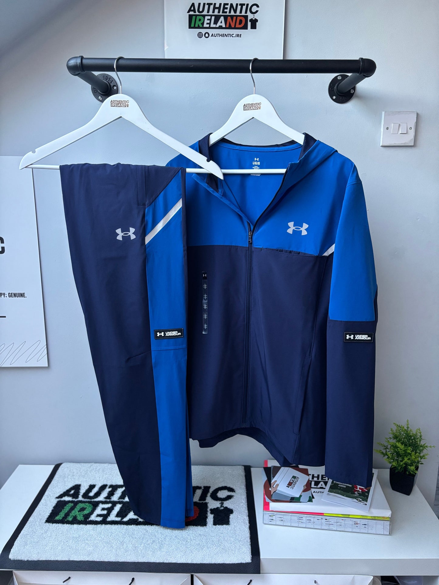 UNDER AMOUR TECH TRACKSUIT - ROYAL BLUE