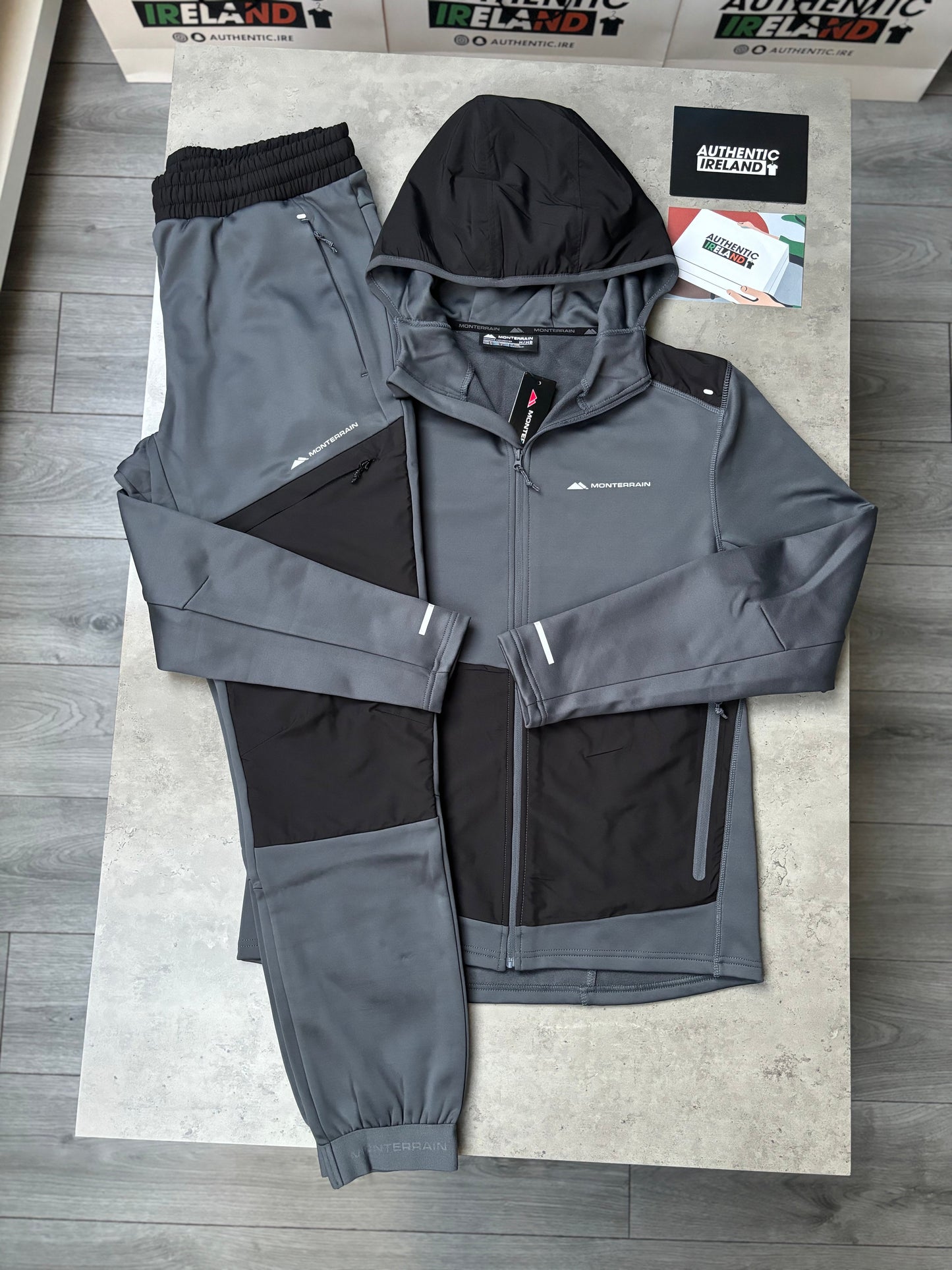 MONTERRAIN AVALANCHE TRACKSUIT - GREY/BLACK